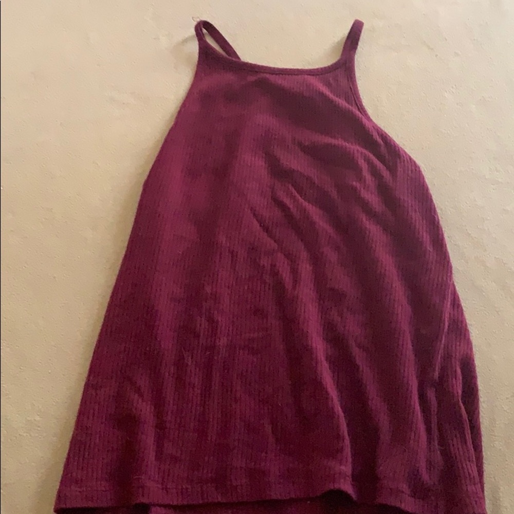 Maroon halter top